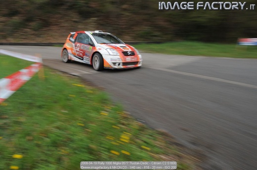 2008-04-19 Rally 1000 Miglia 0577 Tlustak-Dedic - Citroen C2 S1600